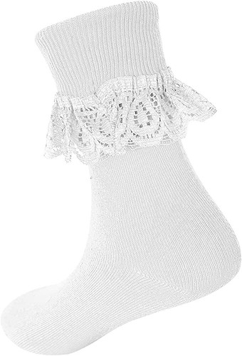 Women Frilly Lace Ankle Fancy Dress Socks Ladies Girls Cotton Rich Dance Socks - Picture 22 of 28