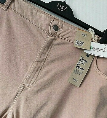 LADIES M\u0026S SIZE 24 REG SOFT BLUSH PINK 