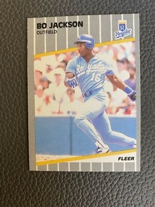 1989 Fleer Bo Jackson Baseball Card #285 KC Royals