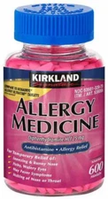 Kirkland Signature Allergy Relief Medicine Diphenhydramine HCI 25mg 600 Minitabs