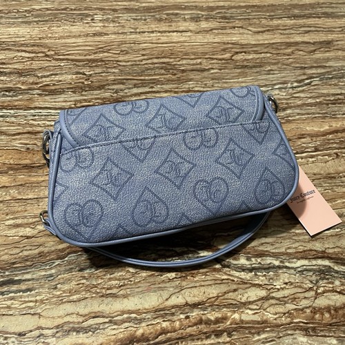 Juicy Couture Bag Medium Blue Juicy Couture Flap Shoulder Bag Handbag Purse - Picture 23 of 24