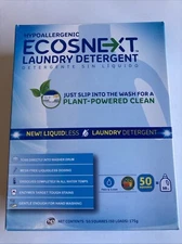 ECOS ECOSNEXT Liquidless Laundry Detergent Free & Clear 50 Count Hypoallergenic