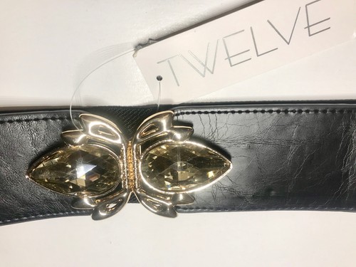 Mujeres Flor Moda Hebilla Elástica Metal Cinturón Cintura Ancha Niña Damas ML - Imagen 2 de 4