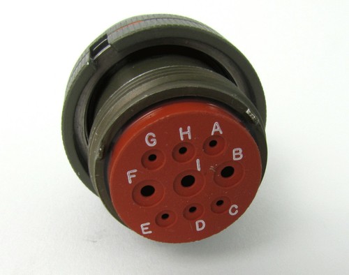 Matrix MS3459W20-18S Connector Plug w/ Contacts 9POS 14-12 AWG + 20-16 AWG =NOS= - Picture 2 of 4