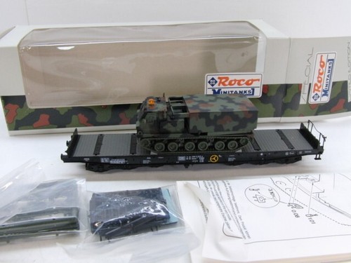 Roco Minitanks H0 826 Heavy Truck + Rocket Launcher, DC, NEM, NEW in Original Packaging #57398 - Picture 1 of 6