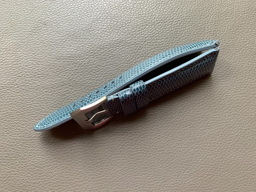 Turquois Genuine Lizard skin leather watch strap band 10..18 19 20 21 22 23 26mm - Picture 9 of 17