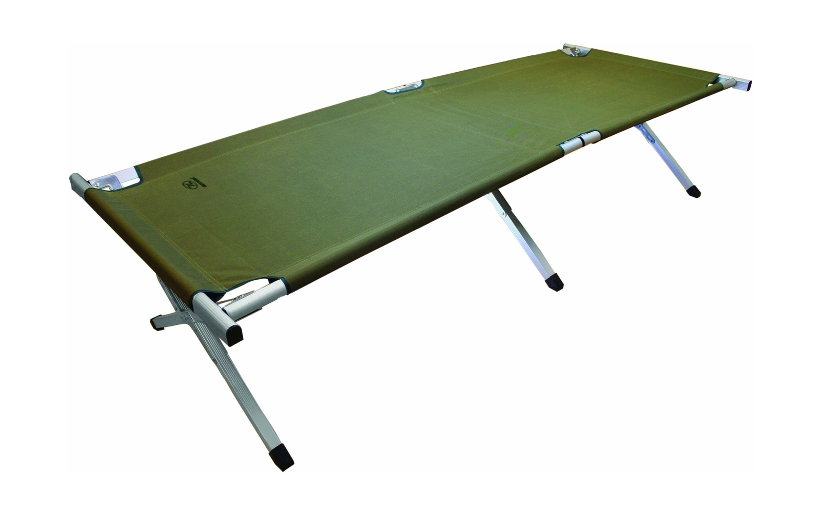Highlander Aluminium Camp Bed - Olive . Highlander Aluminium Camp Bed - Olive .