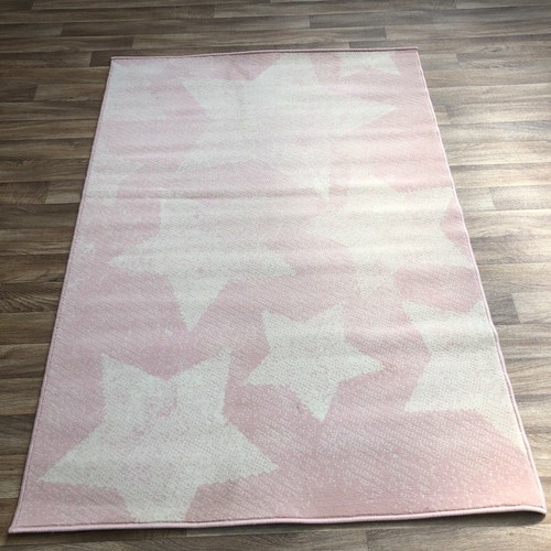 Quality star pink Rug lounge bedroom children's 100cm x 150cm (778) - Picture 4 of 4