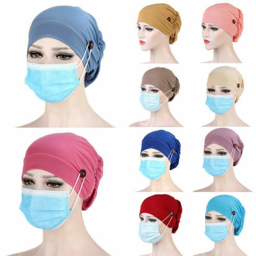 Haarausfall Turban Kopf Frauen Chemo Mütze Muslim Halstuch Abdeckung Krebs Mütze Kopftuch - Bild 2 von 28