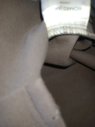 Camisa Richard James Savile Row Para Hombres L Marrón Calce Elástico Calce Ajustado Manga Larga - Imagen 8 de 9