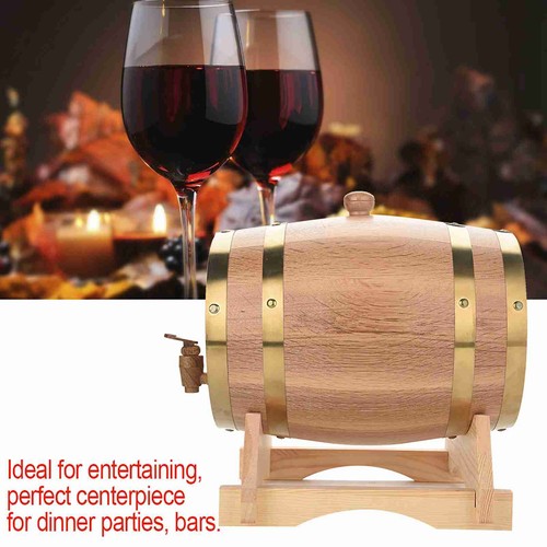 (5L) Oak Barrels Vintage Wood Wine Barrels Dispenser Oak Aging Barrels - Picture 12 of 12