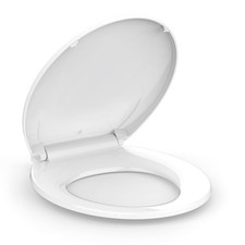 Toilet Seat, Round Toilet Seat with Quick-Release And Quick-Attach, Plastic T...