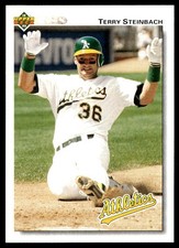1992 Upper Deck Terry Steinbach Oakland Athletics #473