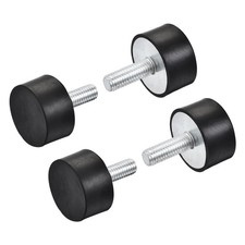 4Pack M8 Rubber Mounts Male Thread Shock Absorber D30mmxH15mm