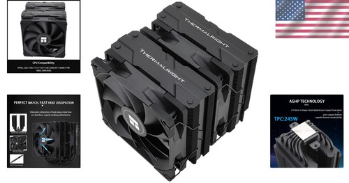 Silent & Powerful Dual Tower CPU Cooler - Peerless Assassin 120 Black Edition - Picture 2 of 8
