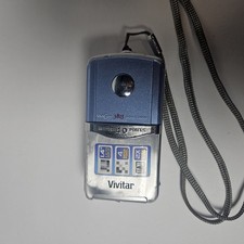 Vivitar Vivicam 3815 4.0MP Compact Digital Camera Silver Blue See Description