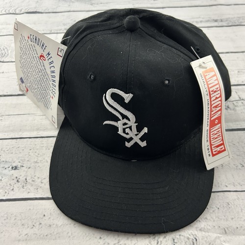 NEW Vintage Chicago White Sox American Needle Snap Back Hat Black