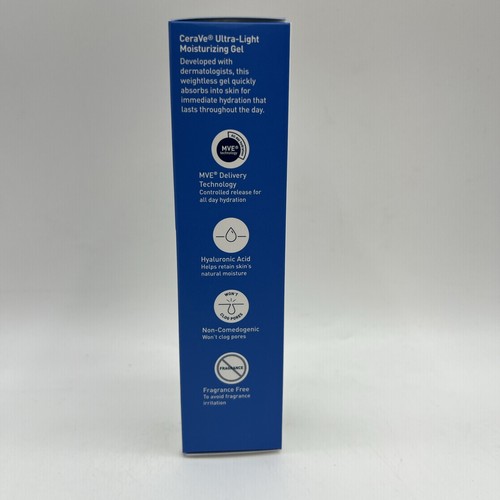 CeraVe Ultra Light Moisturizing Gel 1.75 Oz 3 Pack - Picture 3 of 5