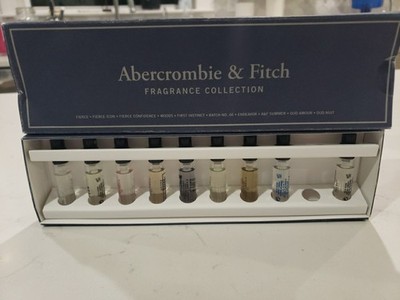 Abercrombie & Fitch A&F  Fragrance Collection  9 pc 0.09 oz each Sampler  Set