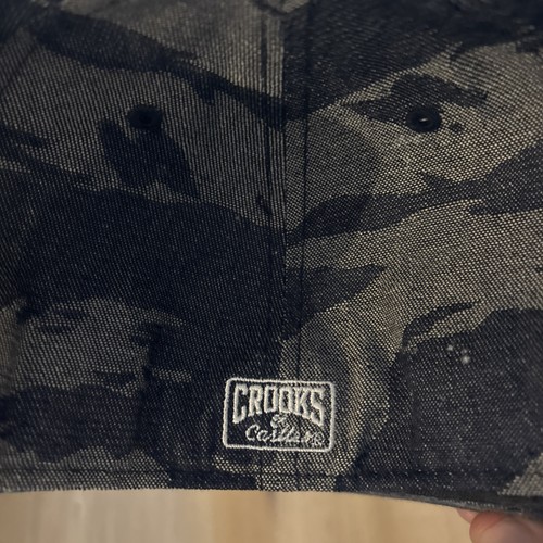 Gorra ajustada Crooks & Castles x New Era 59FIFTY Denim Tiger Camo (7 1/8) NUEVA - Imagen 4 de 7