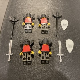 4 LEGO Bat Lord Minifigure Castle Fright Knights Shield Sword Lot 6097 6087 6027