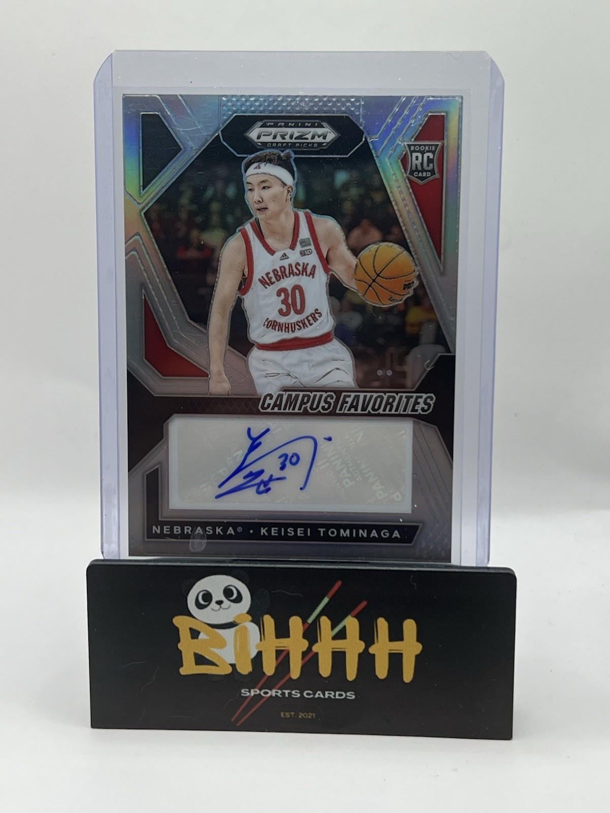2024 Prizm Draft Picks Keisei Tominaga Campus Favorites Signatures Silver Auto