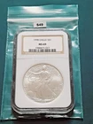 1998 NGC MS69 Brown Label .999 Fine Silver American Silver Eagle! S49