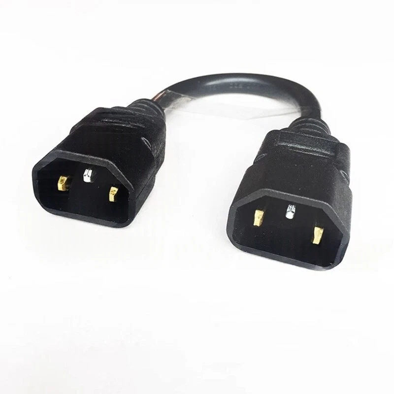 Power Supply Extension Cable IEC Male to DC 5.5mm x 2.1/2.5mm Female Plug Socket - Image 4 of 4
