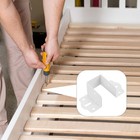 4 Stück Metallbettrahmen Bettpfostenhalterung Metallbettgitterhaken