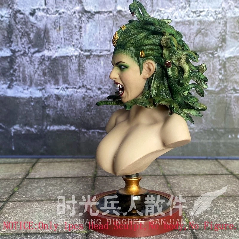 Delicada figura pintada a escala 1/6 cabeza de Medusa esculpida ajuste 12" TBLeague Phicen B Foto 3 de 4