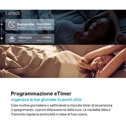 Tapo L510E Lampadina Wi Fi E27 Funziona con Amazon Alexa e Google Home 806 lumen - Foto 19 di 24