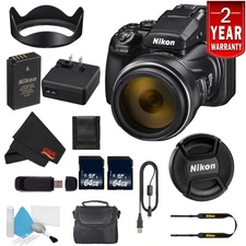 Nikon COOLPIX P1000 16.7 Digital Camera 3.2" LCD (International Model) Starter