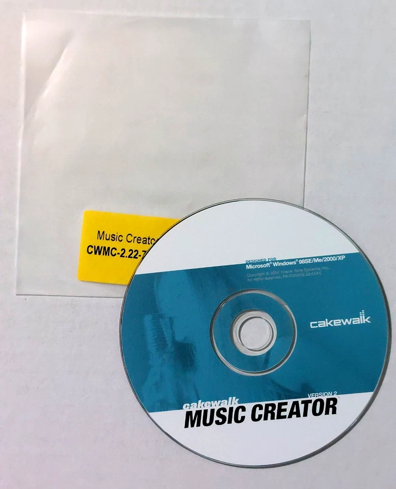 Music Creator 2 Cakewalk DISC W/SERIAL NUMBER ONLY! PC Windows - Image 2 of 2