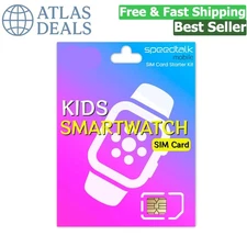 All-in-One Smartwatch SIM Card Starter Kit - Global Service, Live Support