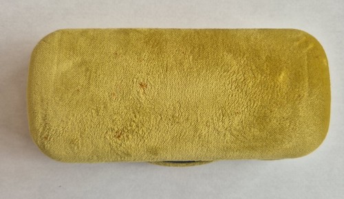 Gucci Large Yellow / Olive Hard Glasses/ Sunglasses Case + Cloth, Pouch & Papers - Picture 3 of 14