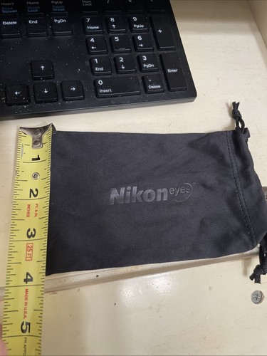 Nikon Eyeglass black Bag pouch pre owned - Picture 3 of 5