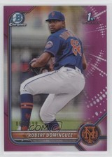 2022 Bowman Chrome Prospects Fuchsia Refractor /199 Robert Dominguez #BCP-51 s3g