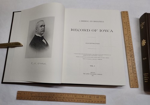 2 volumes - 1978 reprint - A MEMORIAL And BIOGRPHICAL RECORD OF IOWA - Imagen 5 de 19