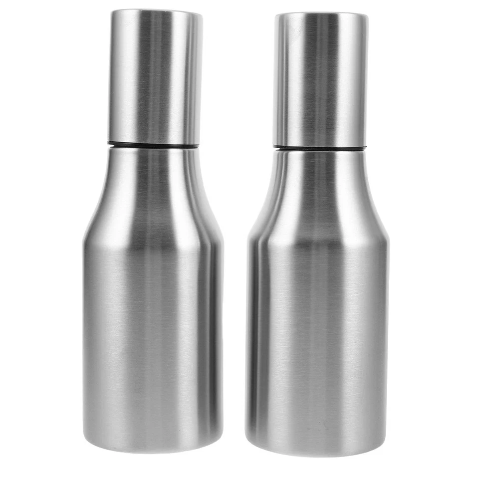  2 Pcs Stainless Steel Oiler Essigflasche Aus Edelstahl Ölkaraffe - Bild 4 von 4