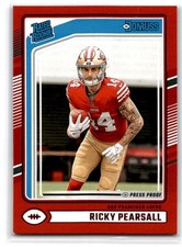 2024 Panini Donruss - Rated Rookie Ricky Pearsall #318 Red Press Proof