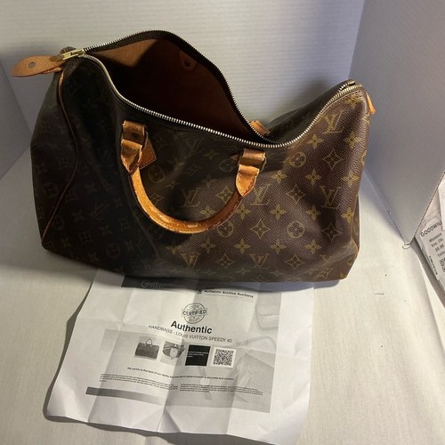 Louis Vuitton Tasche braun und hellbraun Monogramm Speedy 40. Mit COA - Bild 8 von 9