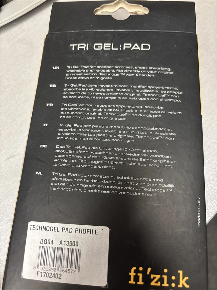 Fizik Trigel Aerobar Pads, For Vision Deluxe or Vision Micro, fi'zi:k, Gray - Image 3 of 3