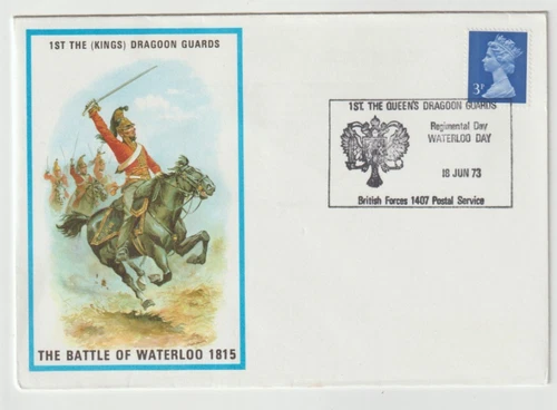 18/6/1973 UK GB Cover - British Military Uniforms No.34 - 1st The (Kings) Dragoo