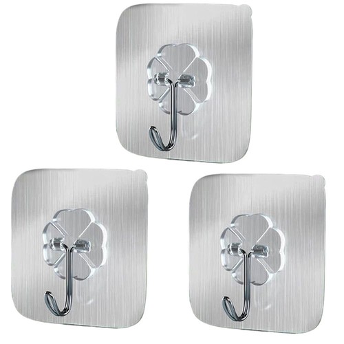 1/3PCS Punch-free Self-adhesive Hooks Heavy Load Wall Door Hangers - Picture 19 of 20