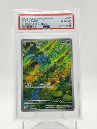 BULBASAUR 2023 POKEMON 151 ILLUSTRATION RARE #166 PSA 10 Q0895