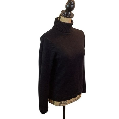 Maglione girocollo Petite Sophisticate Medium EF lana merino italiana nero - Foto 9 di 9