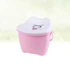 Plastic Storage Stool Multipurpose Storage Container with Handle for