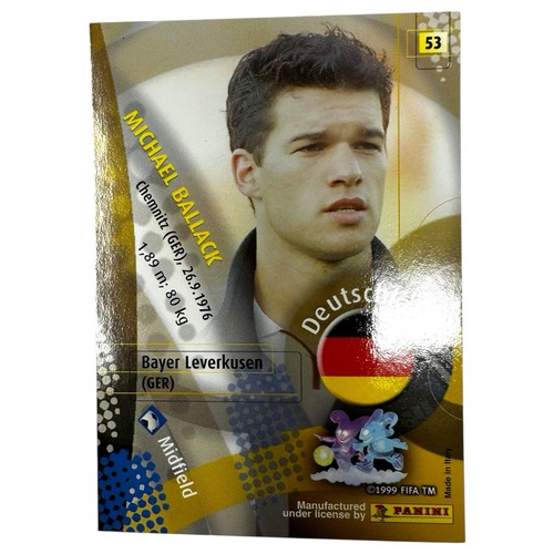 Michael BALLACK Germany 2002 Panini World Cup Card # 53 - Japan Korea - Bild 2 von 2