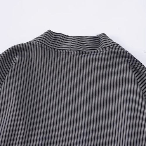 Cardigan uomo orientale kimono giapponese a righe Yukata stringato giacca sottile M-3XL - Foto 12 di 17