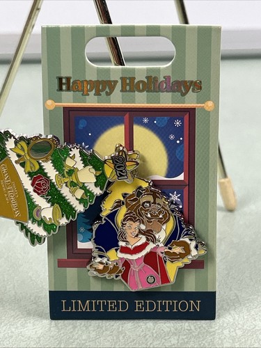 Disney Pin Christmas Happy Holidays 2021 Disney Grand Floridian Resort Belle - Picture 2 of 4